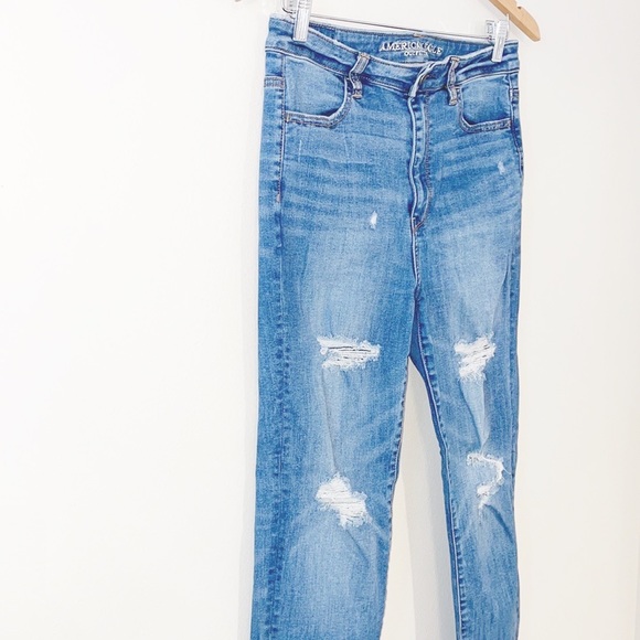 AMERICAN EAGLE Super Stretch X Highest Rise Jegging Jeans Size 8 Long - Picture 3 of 8